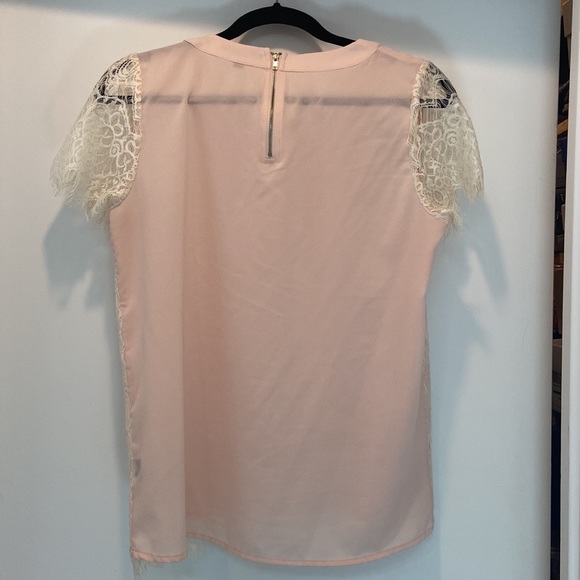 Pink and cream lace top - Picture 5 of 5